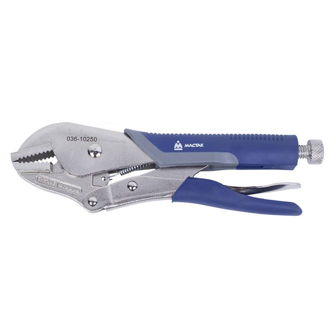 МАСТАК (036-10250H) Зажим с фиксатором 250 мм, прямые губки