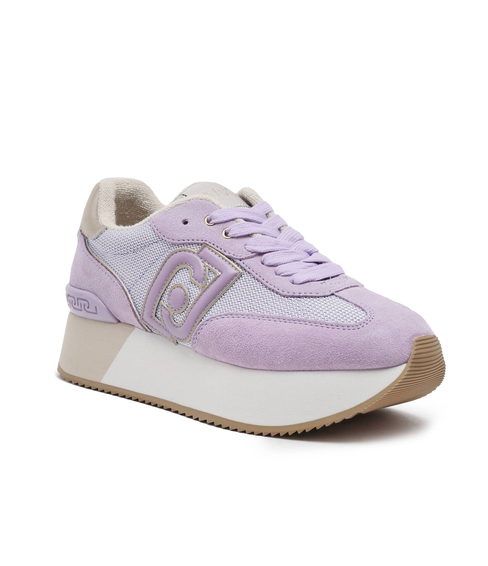 Кожаные кроссовки dreamy 02 Liu Jo - лавандовый(BA4081 PX031)