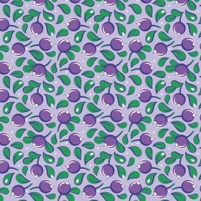 Лесные ягоды, черника на лиловом