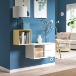 Комбинация для хранения - EKET IKEA/ ЭКЕТ ИКЕА,  105х70 см,   желтый/белый