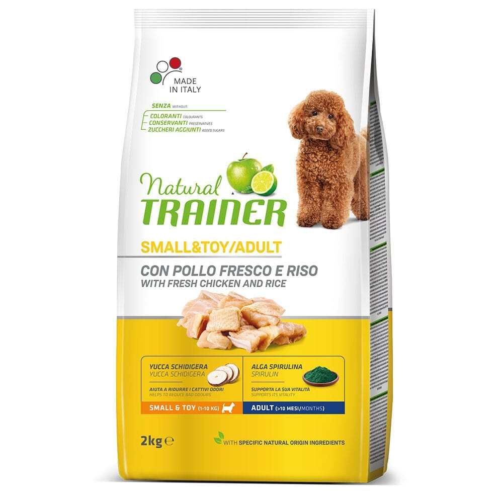 Сухой корм Trainer Natural Small &amp; Toy Adult для взрослых собак мелких и миниатюрных пород с курицей и рисом  2 кг