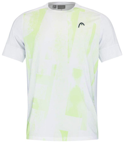 Футболка мужская теннисная Head Padel Tech T-Shirt - padel print/light green
