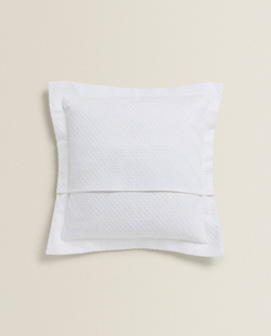 ZARA HOME ЧЕХОЛ ДЛЯ ДЕКОРАТИВНОЙ ПОДУШКИ С УЗОРОМ, БЕЛЫЙ