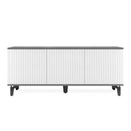 Тумба под телевизор на ножках ROYAL 5041 эко (Металл Бруклин-Черный)