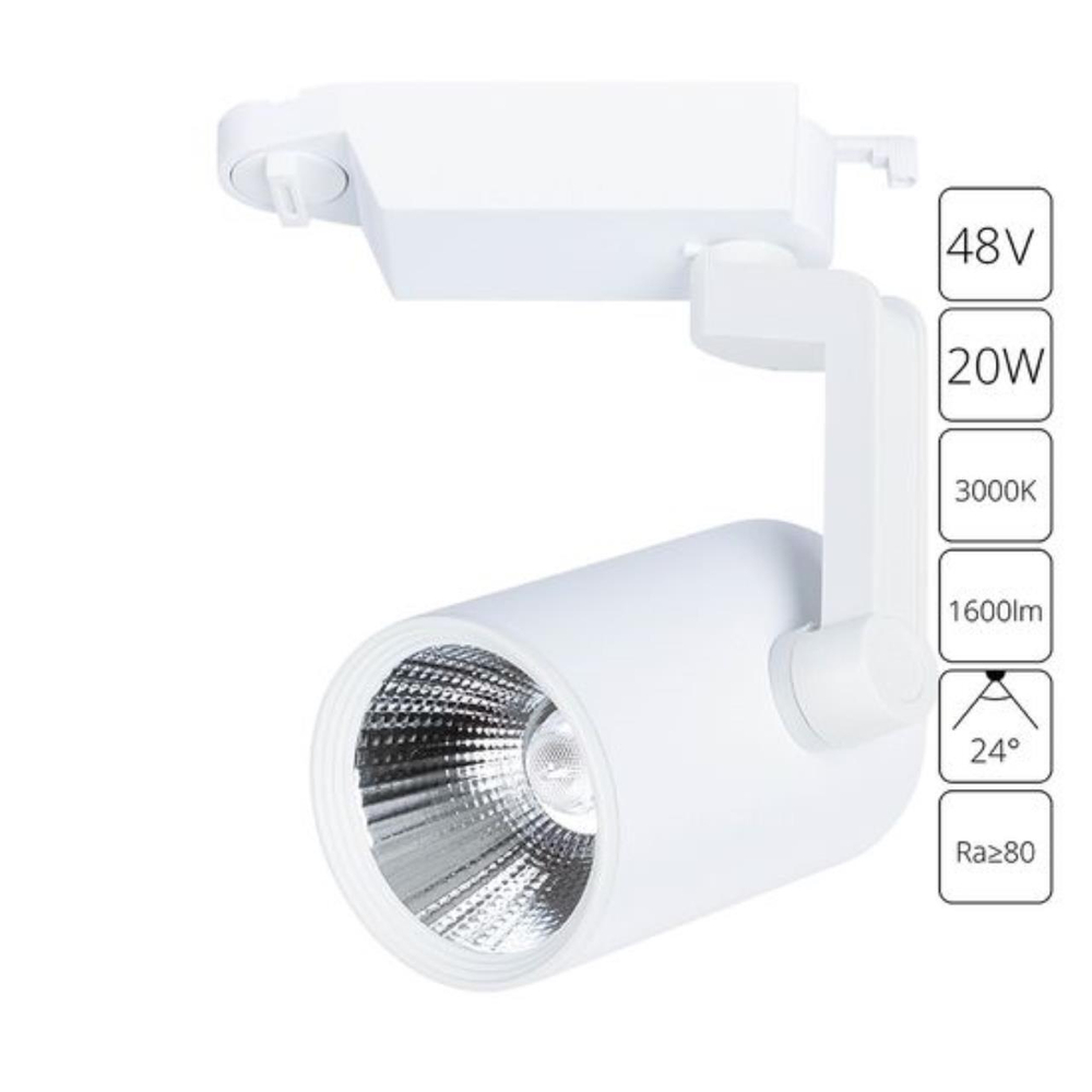 Трековый светодиодный светильник Arte Lamp TRACCIA A2321PL-1WH