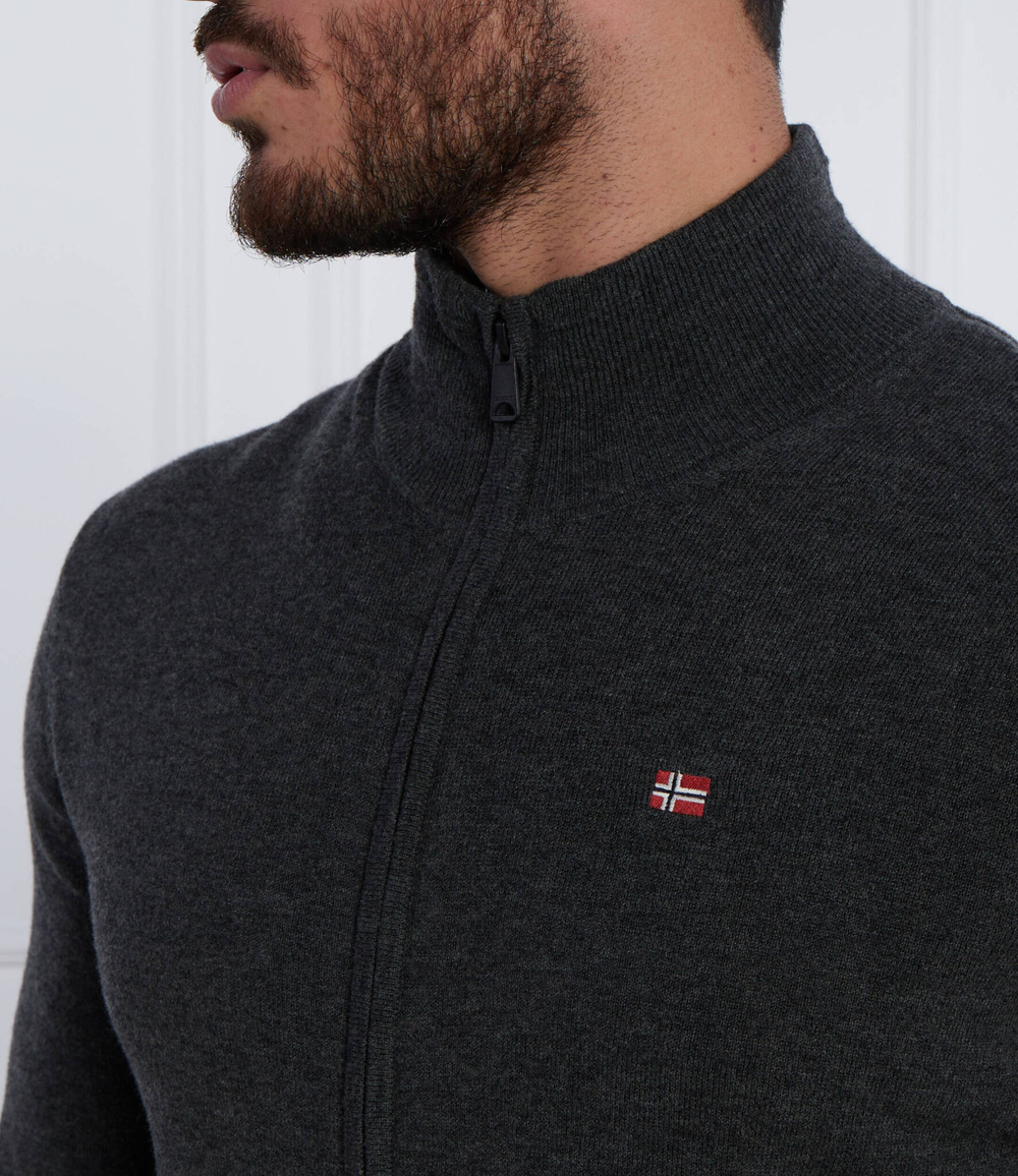 Хлопковый свитер damavand Napapijri - графитовый(NP0A4GJR)