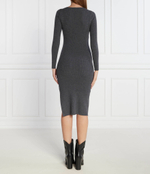 Хлопковое платье Pinko - графитовый(101845 A15S)