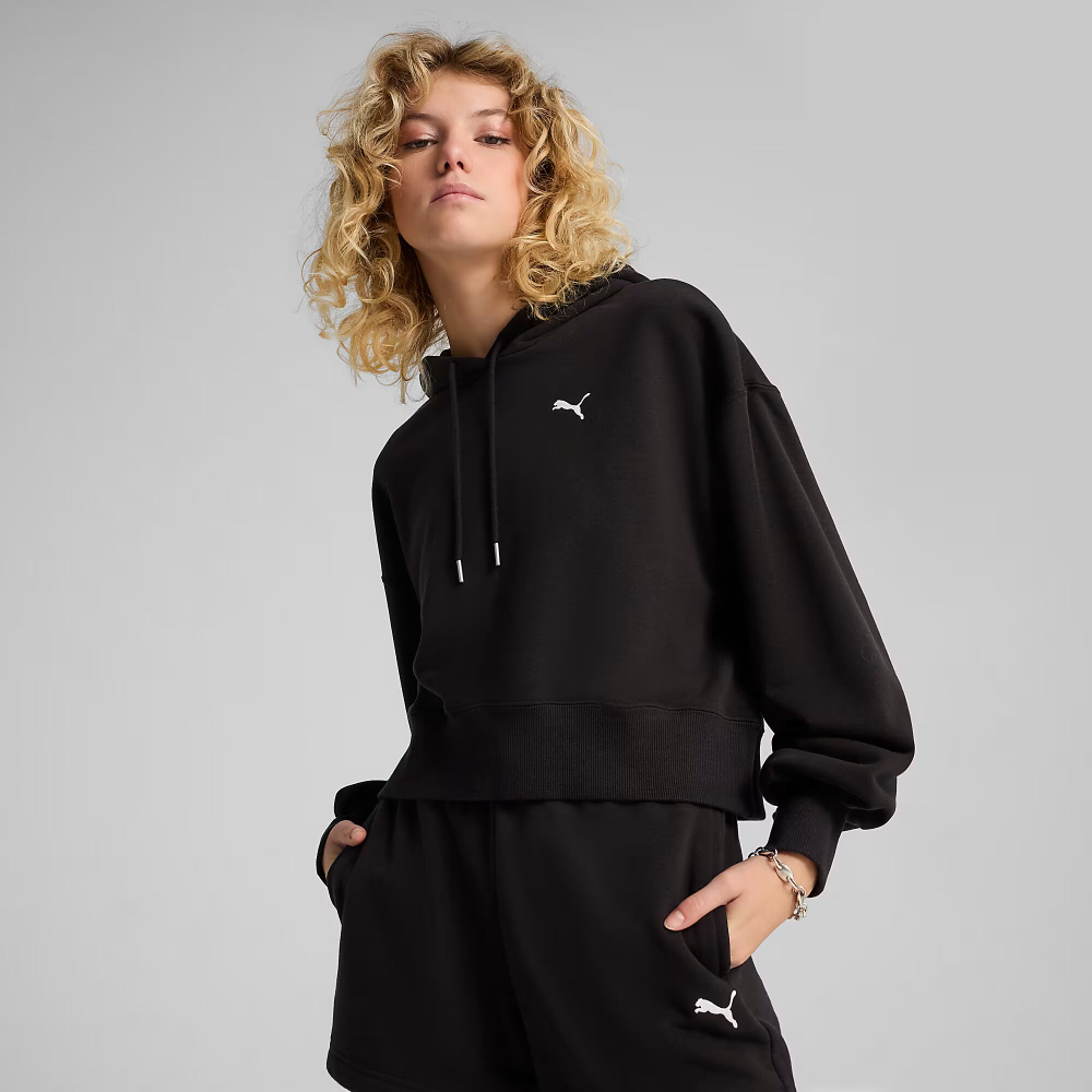 WARDROBE ESSENTIALS Женская свитшот свободного кроя с капюшоном - PUMA