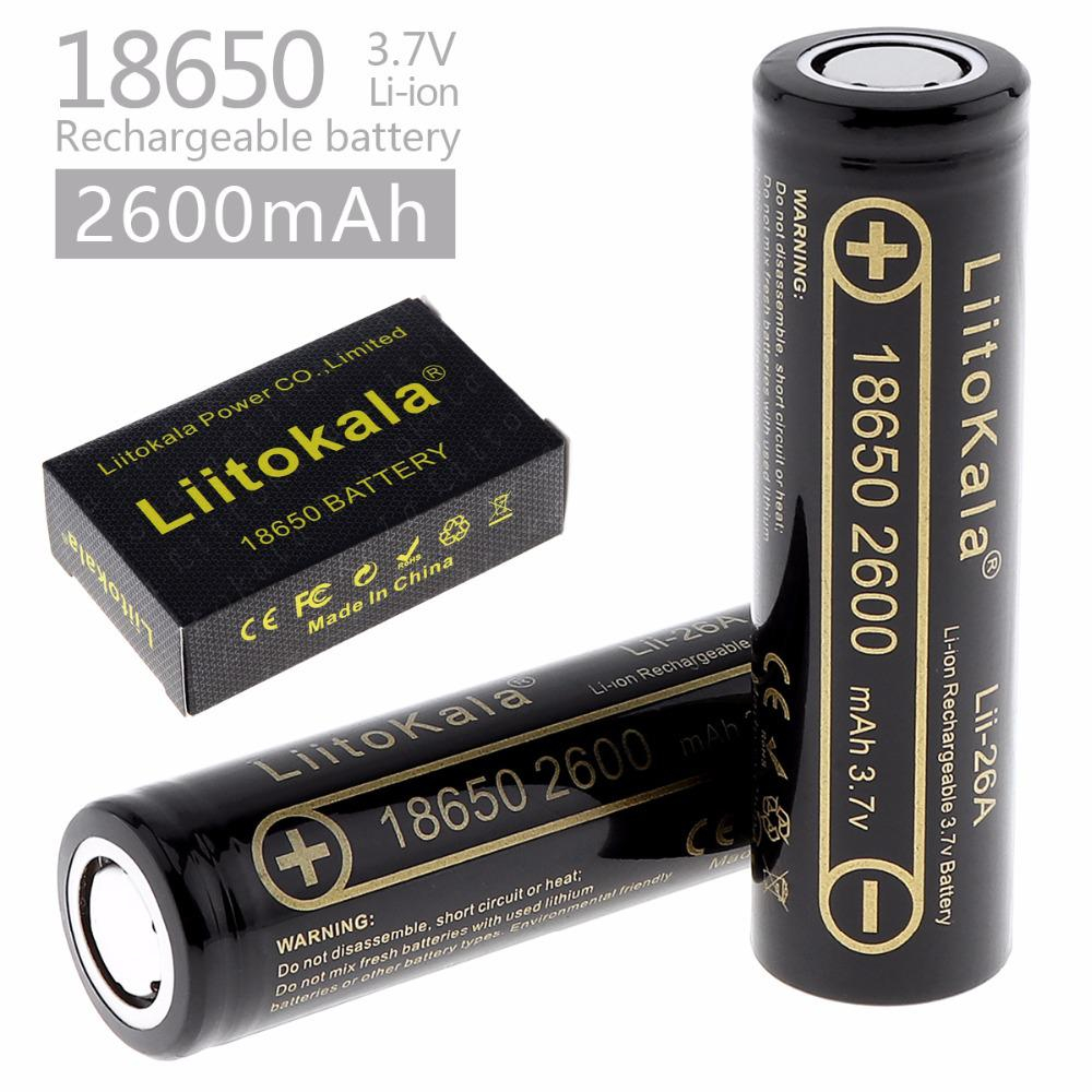 Аккумулятор LiitoKala 18650 Lii-26A 2600mAh
