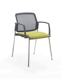 Movie стул со спинкой-сеткой и мягким сиденьем