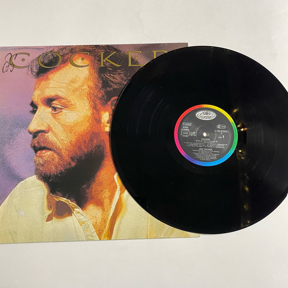 Винтажная виниловая пластинка LP Joe Cocker (Germany 1986) You Can Leave Your Hat On
