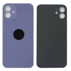 Задняя крышка для Apple iPhone 12 Фиолетовый (стекло, широкий вырез под камеру)