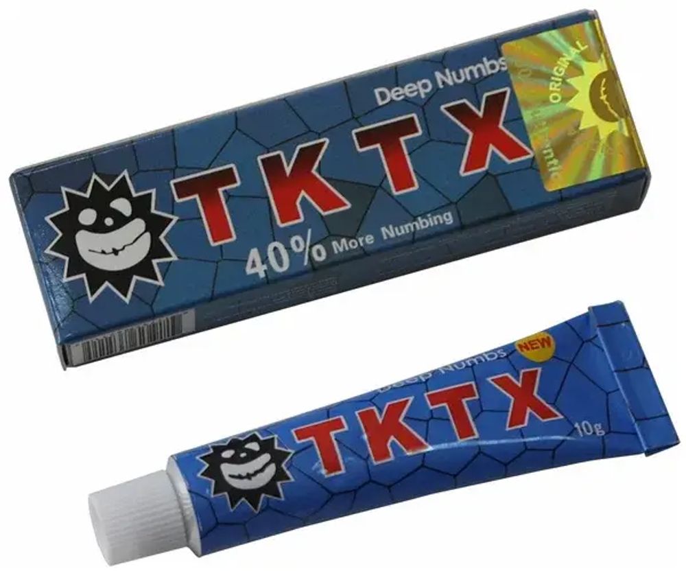 Обезболивающий крем-анестетик TKTX 40% Blue (Синий), 10 г