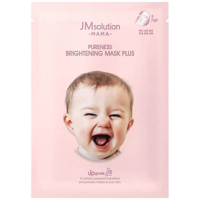 JMSolution Mask Mama Pureness Brightening Plus Маска тканевая для лица гипоаллергенная осветляющая, 30 мл