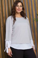 Блуза Плейона (серая) Б13316-3М LT Collection