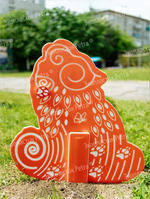 Уличный двусторонний модуль с сенсорными элементами Тактильный топиарий Животные леса