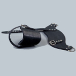 Кожаные поножи для подвешивания (Цвет: черный)