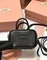 Мини сумка MIU MIU из натуральной кожи в черном цвете