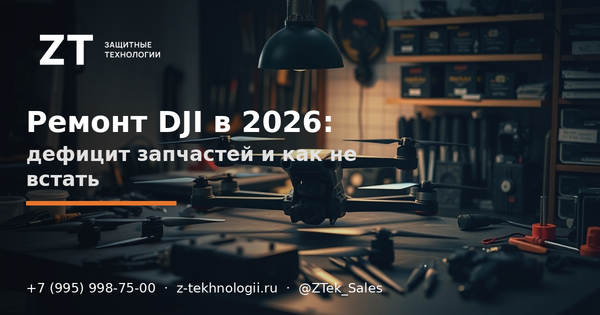 Ремонт DJI в 2026: дефицит запчастей и как не встать Ремонт DJI в 2026: дефицит запчастей и как не встать