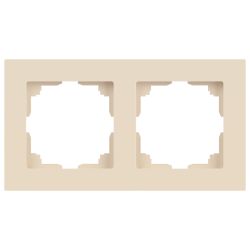 Рамка для розеток и выключателей Intro Accent 6-502-02 на 2 поста, СУ, слоновая кость