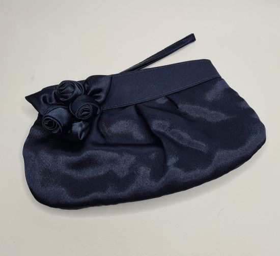 Сумочка вечерняя темно-синяя