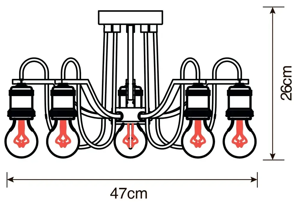 Потолочная люстра Arte Lamp