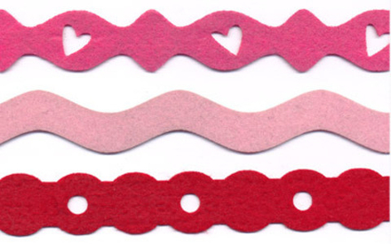 "Annet" Набор лент из фетра,   JFZ  3 цв.