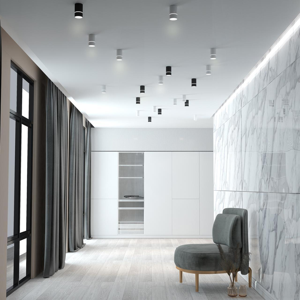 370732 OVER NT21 424 белый Светильник накладной IP20 GU10 9W 235V ELINA