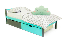 Детская кровать тахта Бельмарко Svogen графит-мятный