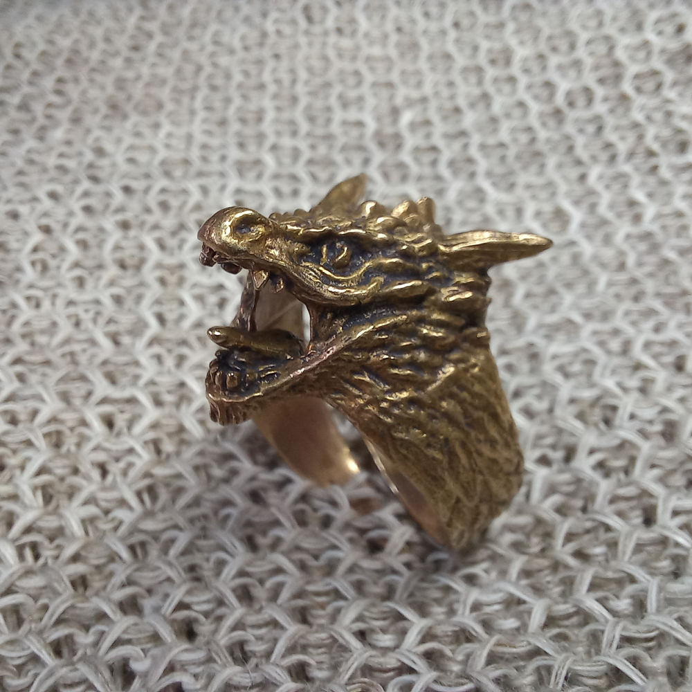 Кольцо. Дракон кричащий большой