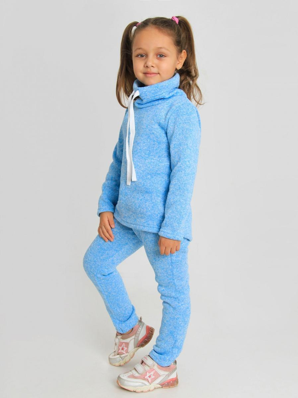 Костюм для девочек флис "Богдана-1" 128, Голубой (Ивашка)