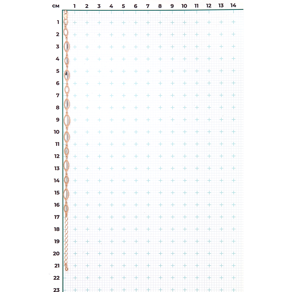 Браслет из комбинированного золота