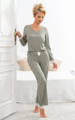 Simply long pyjamas Olive