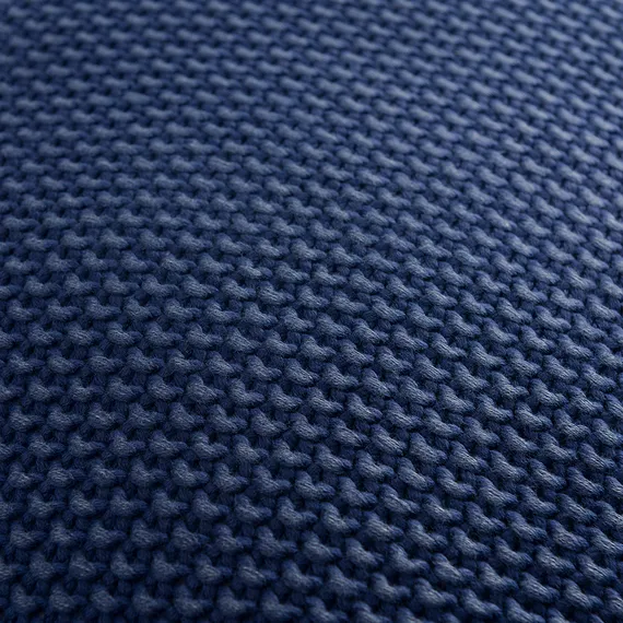 Подушка декоративная из стираного хлопка темно-синего цвета из коллекции essential, 45х45 см