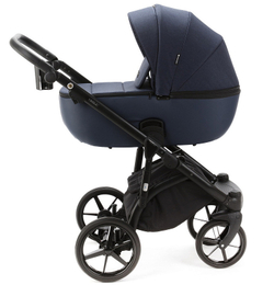 Детская коляска Adamex Nola 2 в 1 N-PS44 (Т.СИН.+ т.СИН. КОЖА)