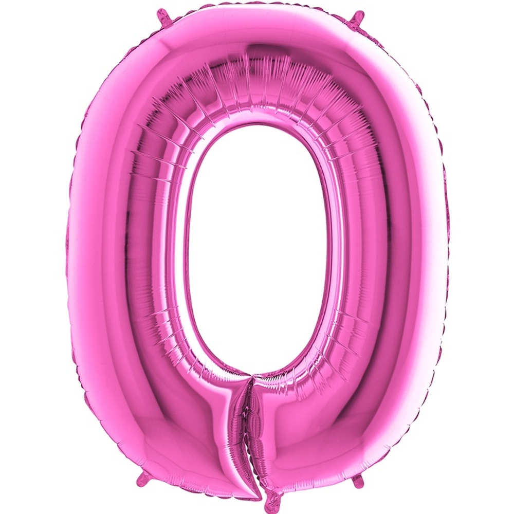 Шар ЦИФРА 0 Pink 40" 102 см