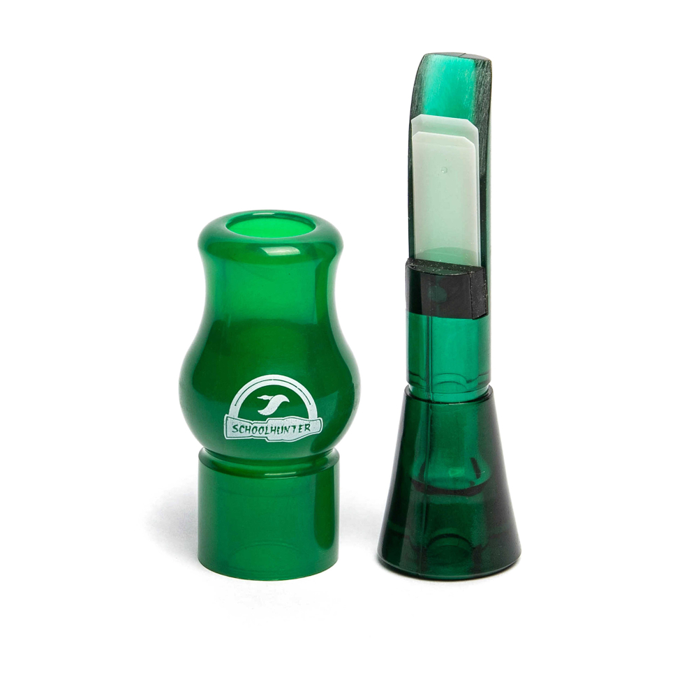 Духовой манок на утку двухязычковый. Серия «HUNTER» зеленый