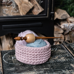 Тибетское опорное веретено из дерева сибирский кедр. Art of Siberia. B27