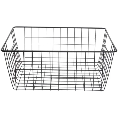 Корзина металлическая универсальная «ФАРГО», цвет черный, 35.5*29*15,5см (лейбл)
