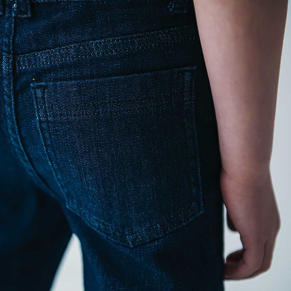 Джинсы зауженные "Темно-синие"