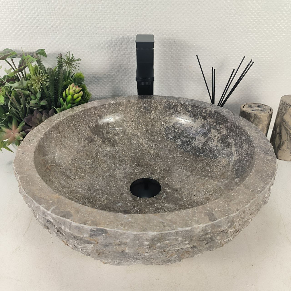 Раковина из мрамора Erozy Grey EM-64649 47*47*15 0186