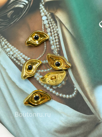 Пуговицы золотистые в форме глаза Скиапар.