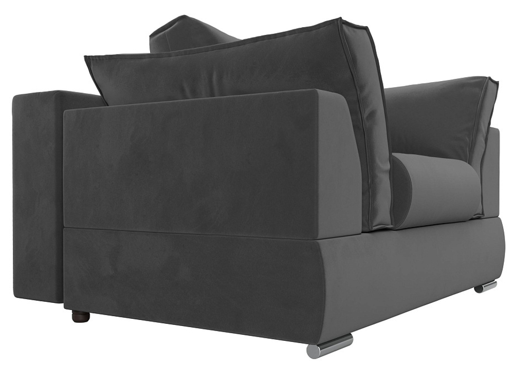 Кресло Пекин, Серый, Велюр, 115380