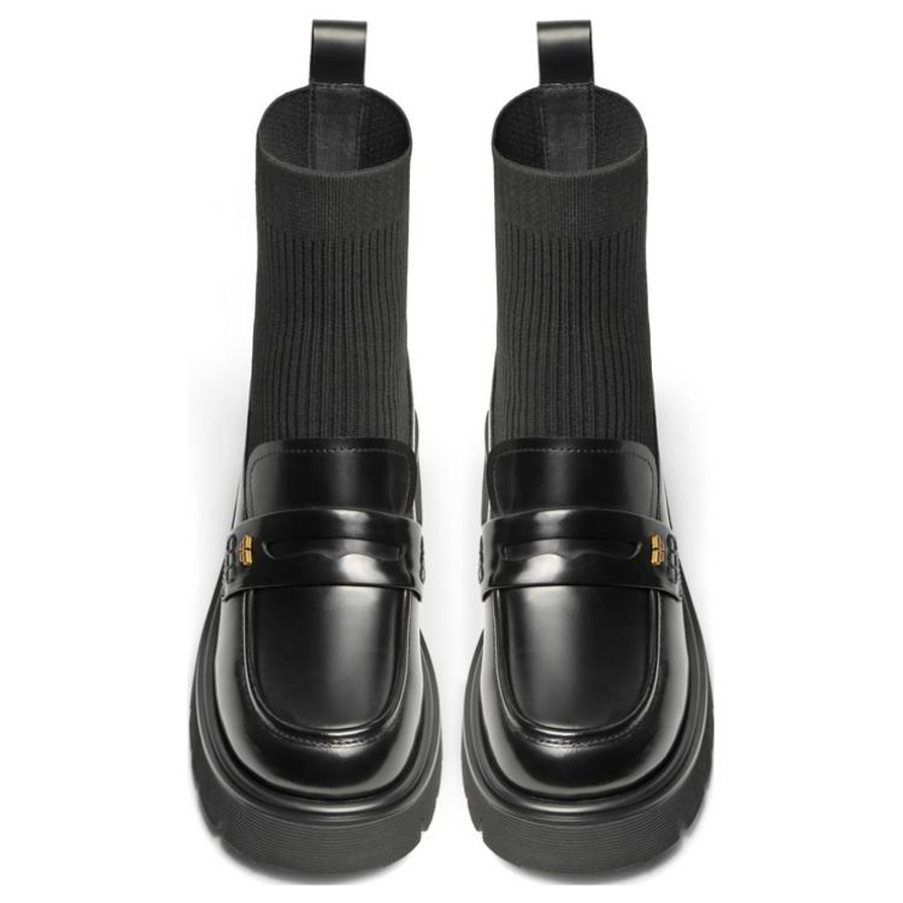 BELLE Cow Leather Ankle Boots 5cm Women"s Black, Burgundy