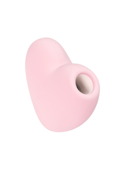 Вакуум-волновой стимулятор клитора с вибрацией Satisfyer Cutie Heart, силикон, розовый, 7,7 см