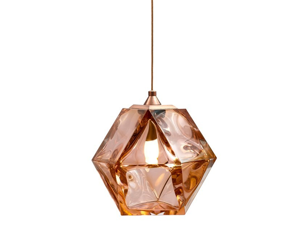 Pendant design lamp  Welles by Gabriel Scott (Amber)
