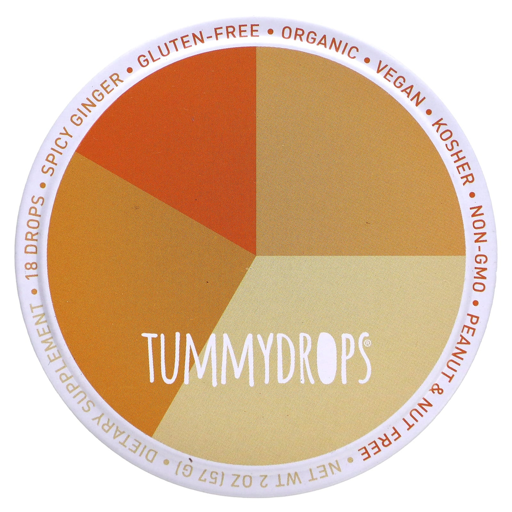 Tummydrops, пряный имбирь, 18 драже