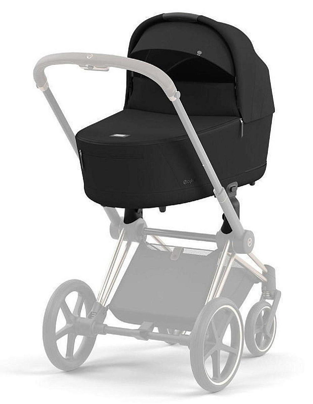 Коляска Cybex Priam IV Rosegold complete и автокресло Cloud G i-Size Moon Black Plus 3 в 1 Sepia Black