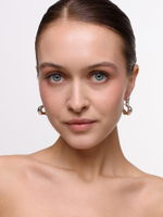 Серьги "Сrooked heart" Silver