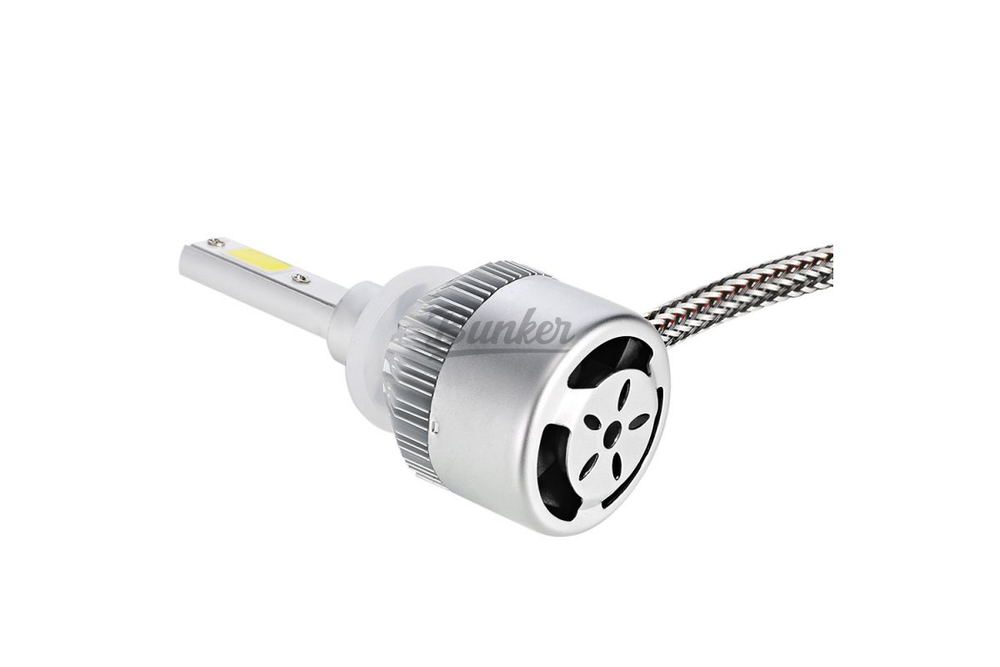 Светодиодные лампы C6, цоколь H27 (эконом) в головной свет, (компл)